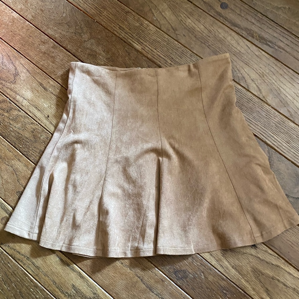 Fabrik Cornell Faux Suede Swing Skirt